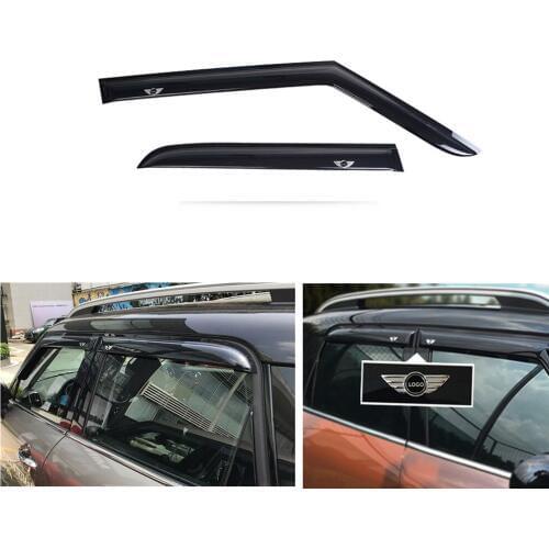 For BMW Mini Cooper Countryman F60 2017 2018 2019 Window Visor Sun Rain Wind Deflector Awning Shield Vent Guard Shade Cover 4Pcs