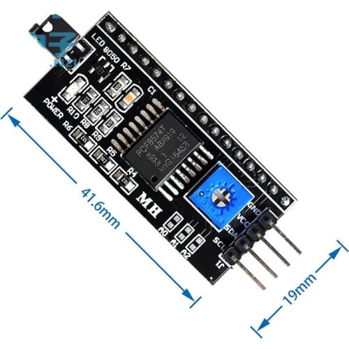 50pcs PCF8574 IIC I2C TWI SPI Serial Interface Board Port 1602 2004 LCD LCD1602 Adapter Plate LCD Adapter Converter Module