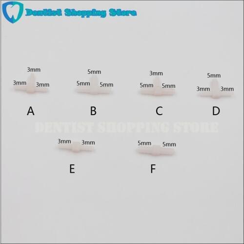 50PCS Dental Chair Unit Spare Part Plastic Three Way Adaptor One Way Valve