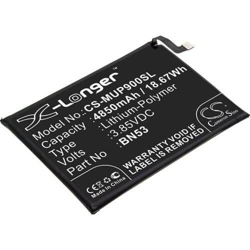 CS 4850mAh / 18.67Wh battery for Redmi M2003J6B1I, M2003J6B2G, Note 9 Pro, Note 9 Pro Max BN53