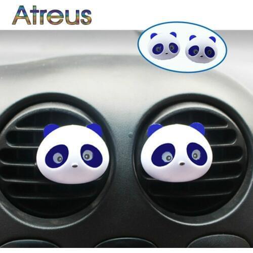 Car Outlet Perfume Cute Panda Eyes For Acura Chevrolet Cruze Aveo Peugeot 307 308 Seat Leon Mazda 3 6 CX-5 Accessories