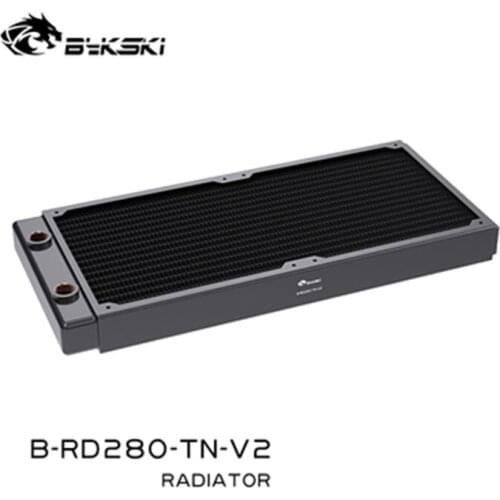 Bykski B-RD280-TN, 280mm Single Row Radiators, 28mm Thickness, Standard Water Cooling Radiators , Suitable For 140*140mm Fans