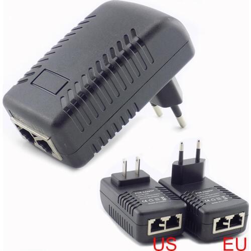 DC 48V 0.5A 24W Poe Power supply Adapter injector Switch POE For IP Camera Wifi POE Injector Wall Plug charger US/EU Plug H10
