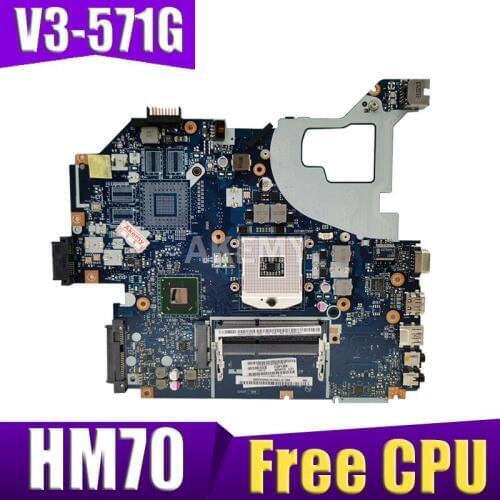 For Acer aspire V3-571G E1-571G Laptop Motherboard NBC1F11001 Q5WVH LA-7912P SJTNV HM70 DDR3 Free CPU