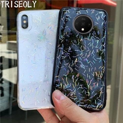For Oneplus 7 Pro Cases For One Plus 7T Pro 7 T oneplus 7 Pro Glitter Colorful Laser Case For Oneplus 7 Pro 1+7 1+7T Clear Cover