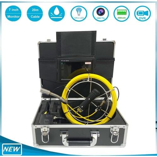 Pipe Inspection Endoscope HD720P 20m/30m/40m/50m Cable Sanke Wall Sewer Tube 12LED Waterproof Borescope Camera