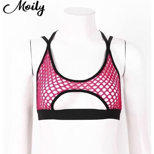 2020 Summer Women See Through Fishnet Mesh Top T-Shirt Spaghetti Straps Crisscross Tee Tops Transparent Sexy Crop Tops Clubwear