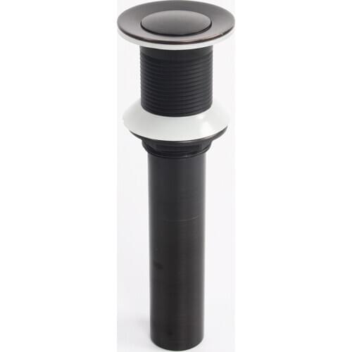 Oil Rubbed Bronze Matte Black Finish Pop Up Drain Bath Strainer Drain Without Overflow Kitchen Sink Accessories