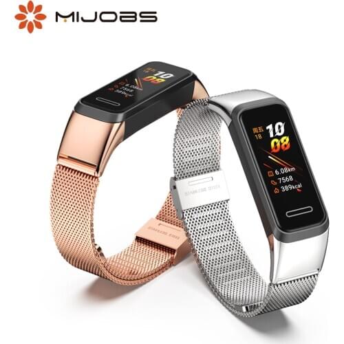 For Huawei Band 4 Strap Metal Bracelet for Huawei Honor Band 5i Wristbands Correa Band5i Stainless Steel Replacement Wrist Belt