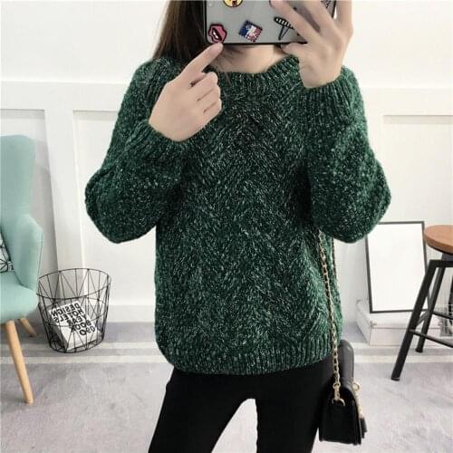 Fashion Womens Sweaters Autumn Long Sleeve Solid Color Stretch Jumper O Neck Knitted Twist Sweater Casual Oversize Pullovers