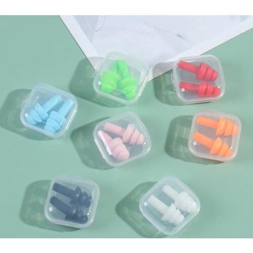 Soft Silicone Ear Plugs Sound Insulation Ear Protection Earplugs Anti Noise Snoring Sleeping Plugs For Travel Noise Reduction