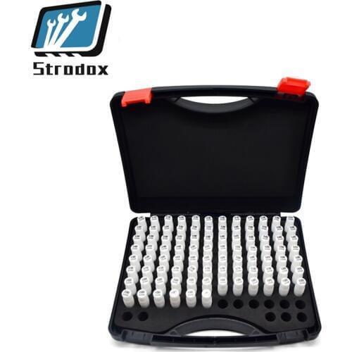 White steel needle gauge set high precision plug gauge step 0.01mm Smooth Plug Gauge Hole Gauge set pin Measuring Tool with box