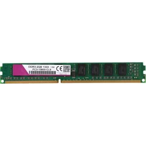 DDR3 Ram PC3 1.5V Desktop PC Memory 240Pins for int el High Compatible(2 GB,1333Mhz,10600U)