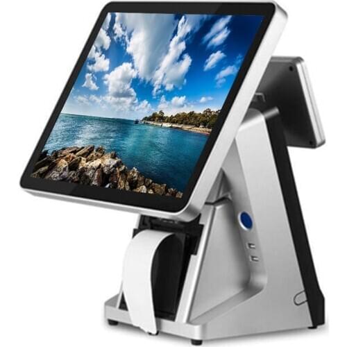 PC pos terminal VGA bulit in 80mm printer VFD commercial salon restaurant cash register