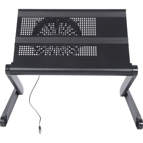Adjustable Laptop Desk Stand Bracket Portable Folding Aluminum Ergonomic Laptop Stand desk with Radiator Cooling Fan
