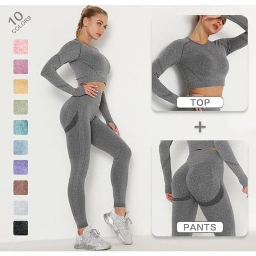 Yoga Clothing Set Sports Suit Women Sportswear Sports Outfit Fitness Set Athletic Wear Gym Seamless Workout Clothes For Women