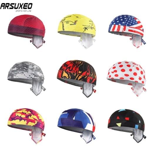 ARSUXEO Winter Outdoor Sports Cycling Cap Sun Protection Bike Pirate Hat Running Quick-drying Breathable Warm Men Head Scarf