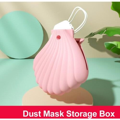 1PC Folding Mask Storage Clip Outdoor Portable Creative Storage Mask Storage Clip Food Grade Silicone Mask Storage Box
