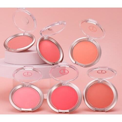 10g Single Color Cheek Blush Comfortable Multifunctional Easy-Carrying Makeup Blush Powder Palette Natural Cheek for Girl