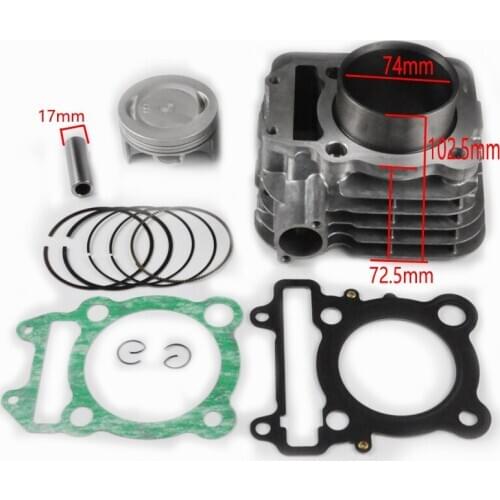 74mm Cylinder Piston KIT & Gasket for yamaha YS250 2016 YBR250 2007-2011 XT250 2008-2012