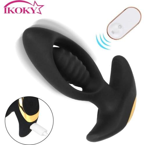 Sex Toys For Men Women Wireless Remote Control 9 Frequency Prostate Massage Butt Plug Anal Plug Vibrator Adult Products