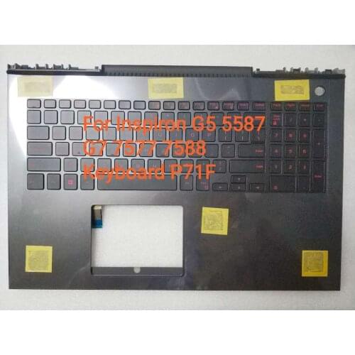 Laptop new Replacement Palmrest Upper Cover Case for Dell Inspiron15 G5 7577 7587 5587 Keyboard CKF50 AM21K000410 0T08KT T08KT