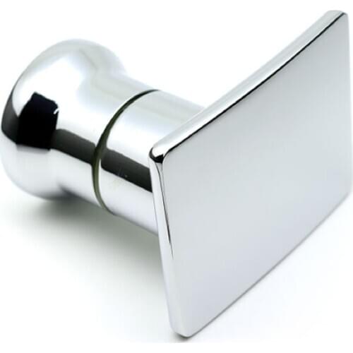 Shower door handle toilet push pull glass door handle push door handle alloy square single hole handle(LQ12)