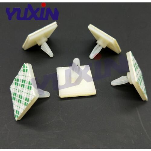 HC-5/6/8/9/11/13 Nylon Plastic (3M GLUE)stick on PCB Spacer Standoff 3mm Hole support Locking Snap-In Posts fixed clips Adhesive