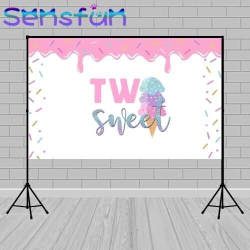 Donut Backdrops For Photo Studio Ice Cream Sweet Girl Birthday Photography Backgrounds For Photo Studio Custom Party Photo Booth