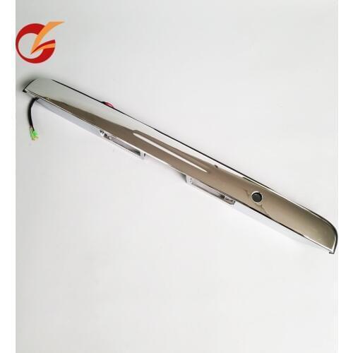 Use for toyota hiace commuter quantum 2005-2018 model tailgate Garnish rear door handle cover chrome with light License Lamp