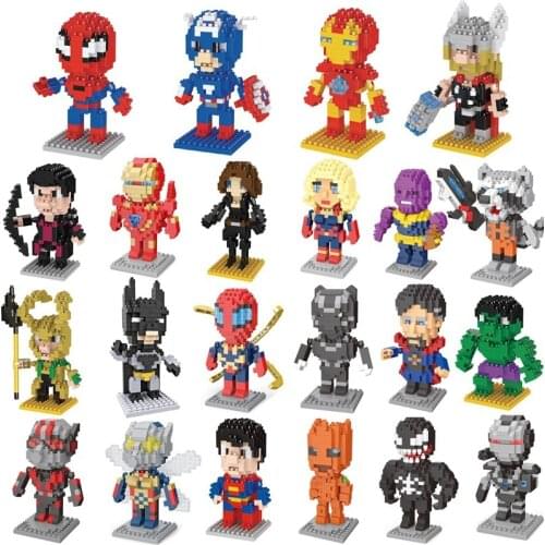 Disney Blocks Cartoon Anime Super Heroes Endgame Iron Man Captain America Spider Toy DIY Building Bouwstenen Speelgoed
