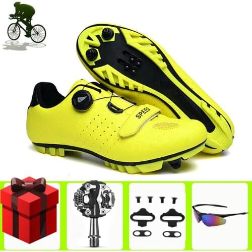 Self-locking Cycling Shoes Men Mountain Bike Sapatilha Ciclismo MTB Bicycle Sneakers Nylon Sole Comfortable Breathable Shoes