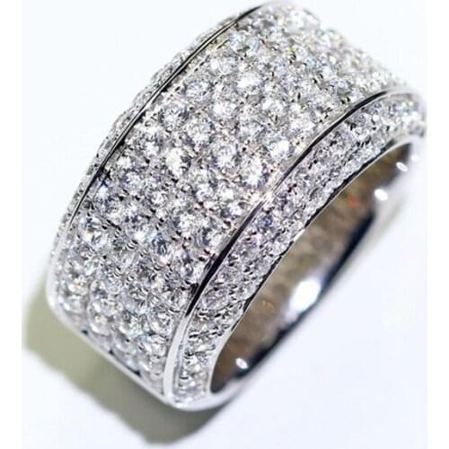 Sterling Silver 925 Men Rings Luxury Diamond Original Design Engagement Exquisite Elegant Fine Jewelry Wedding Birthday Party