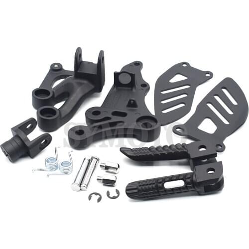 Motorcycle Footrest Set Front Foot Pegs Bracket Mount For Suzuki GSXR600 GSXR750 2006-2010 GSXR 600 750