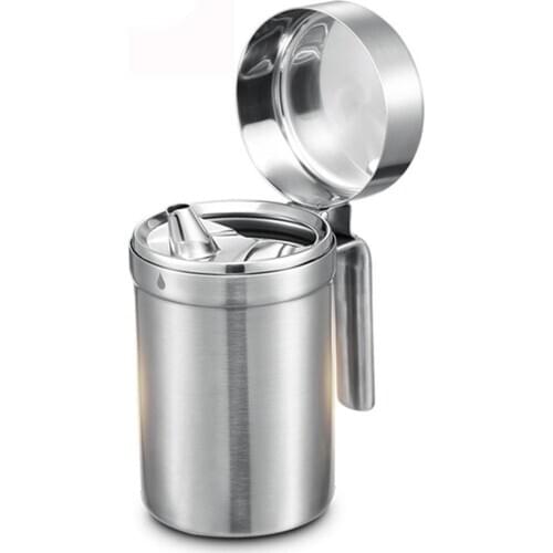 Stainless Steel Kitchen Olive Oil Sauce Dispenser Leak Proof Storage Can Pot Kit Stainless Steel User Friendly Oil Container