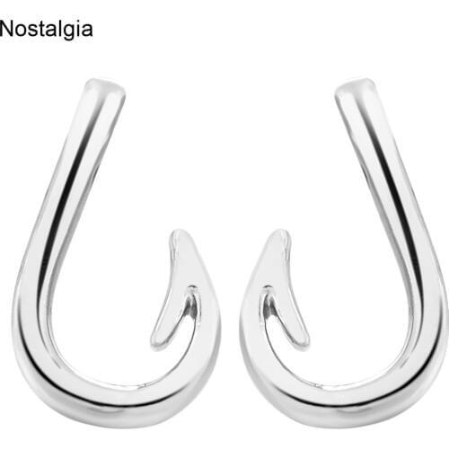 Nostalgia Fish Hook Fancy Cheap Earrings Gifts For Women Ear Rings Studs Aretes Modernos