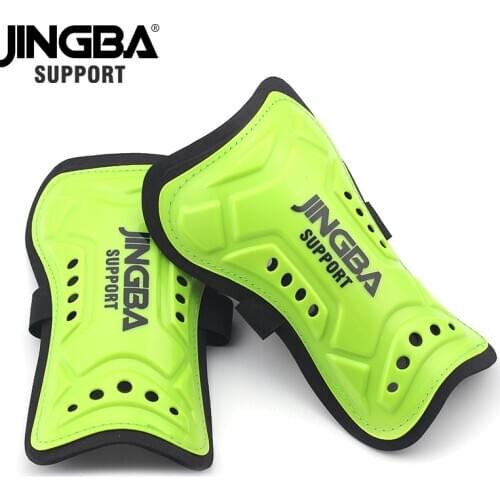 JINGBA SUPPORT Adults Kid Soccer Training Anti-collision Shin Guards Pads Football Protective Leg protege tibia football adultes