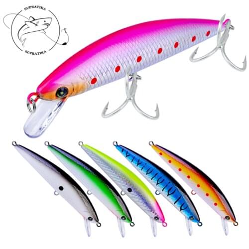 Sea Fishing Lure 6Color Artificial Metal Hard Bait 13cm/41g 3D Simulation Eyes Bionic Bait Lake Sea Fishing equipment