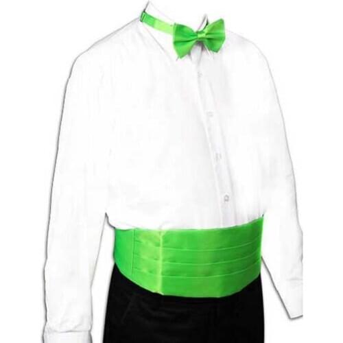 Necktie Plain Bow Tie Black Smart Prom Prom Satin Cummerbund Fancy Mens Wedding Party Black Adjustable Formal