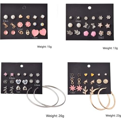 Серьги Earrings kolczyki Stud Earrings 2020 Simulated Pearl Earrings Set Women Piercing boucle oreille femme aretes de mujer