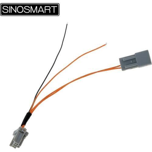 SINOSMART C3D Reversing Camera Power Cord Connection Cable for Honda from Reversing Lamp without Damaging the Car Wiring 3Pins