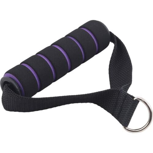 Tricep Rope Cable Attachment Handle Bar Resistance Gym Training Band D-Ring Spring Pull Rope Cable Bar Elastic String