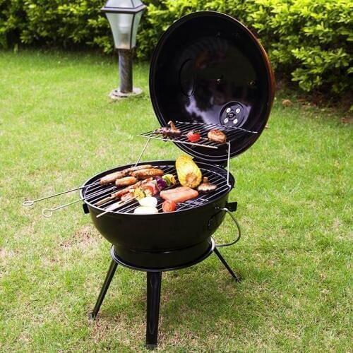 Outdoor picnic portable small household simple charcoal camping carbon oven BBQ grill charbroiler tool set