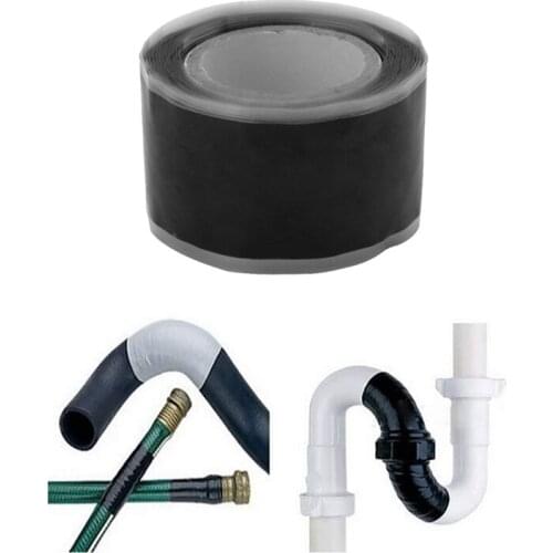 2.5x150cm Universal Super Strong Fiber Waterproof Silicone Tape Self-adhesive Stop Leaks Seal Repair