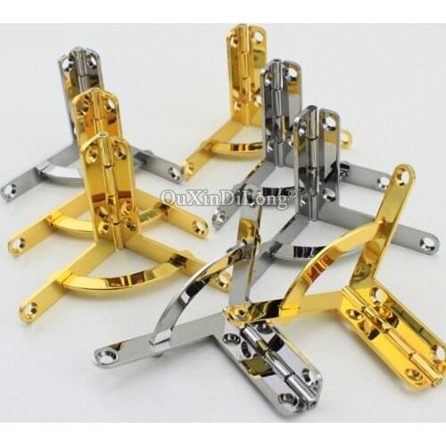 High Quality 100PCS 41X44mm Zinc Alloy Concealable Quadrant Hinges Jewelry Gift Box Wooden Cases Cigar Box Hinges w Screws