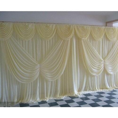 High Quality Wedding Backdrop Curtain Angle Wings Sequined Wedding Decorations 6m*3m Cloth Background Scene Wedding Decor Supply