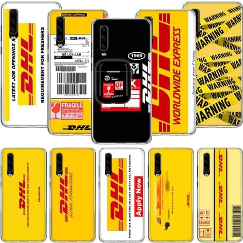 DHL Express Pattern Funny Phone Case For Huawei P30 P40 P20 P10 Mate 20 10 30 Lite Pro P Smart Z Plus Printing Cover Coque Shell