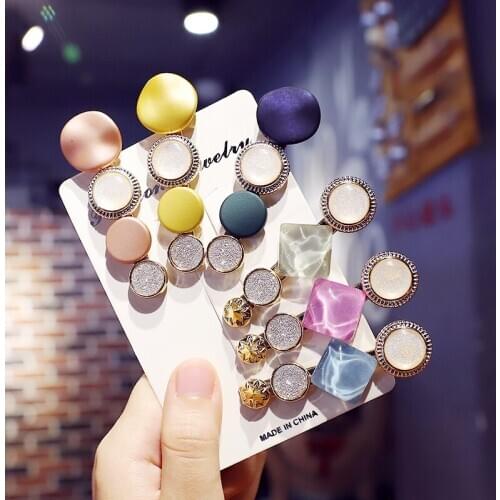 1Pcs Sweet Women Acrylic Round Hairpin Headband Hair Clip Barrettes Hair Ornament Girls Fashion Headwear Hair Accessories