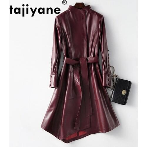 Women Jacket 2021 Real Genuine Leather Jacket Women Natural Sheepskin Coat Korean Moto Coats Women Female Clothes 6166 WPY82