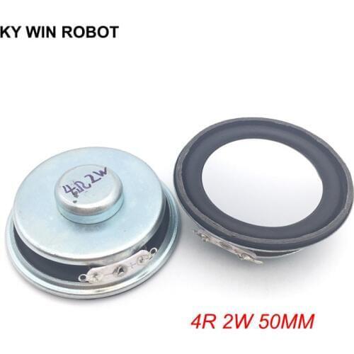 2PCS/Lot High Quality Speaker Horn 2W 4R Diameter 5CM 50mm Amplifier Rubber Gasket Loudspeaker Trumpet Thickness 20MM